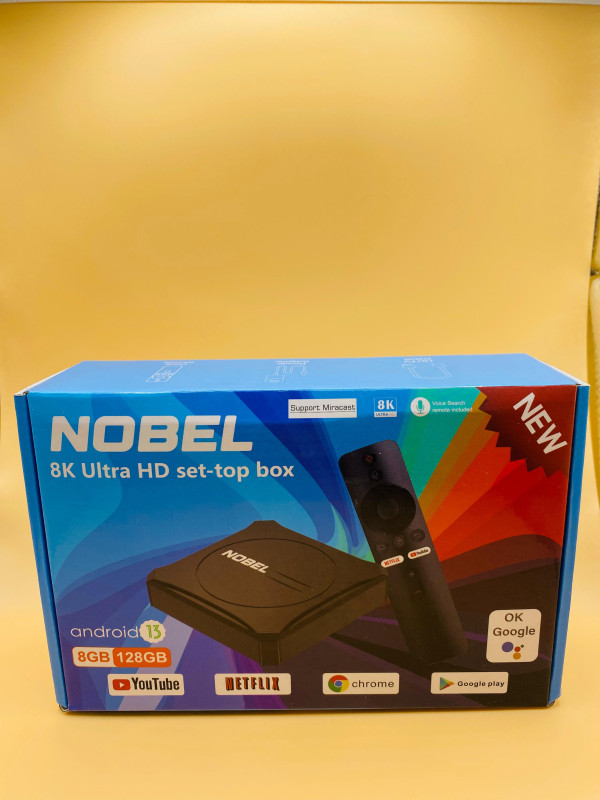 Nobel 8K Lite 4K Real Android TV BOX